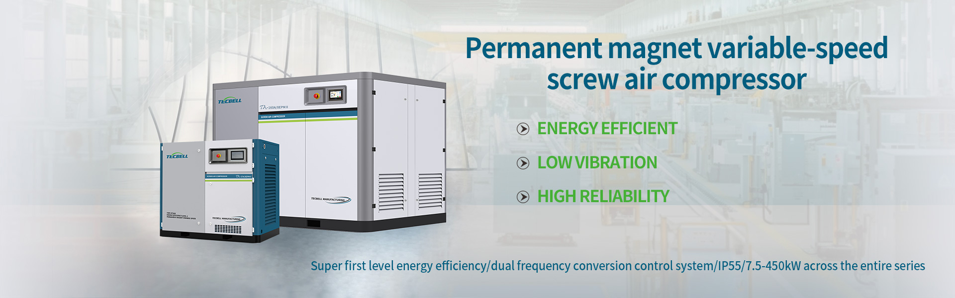 Permanent magnet variable-speed Screw air compressor