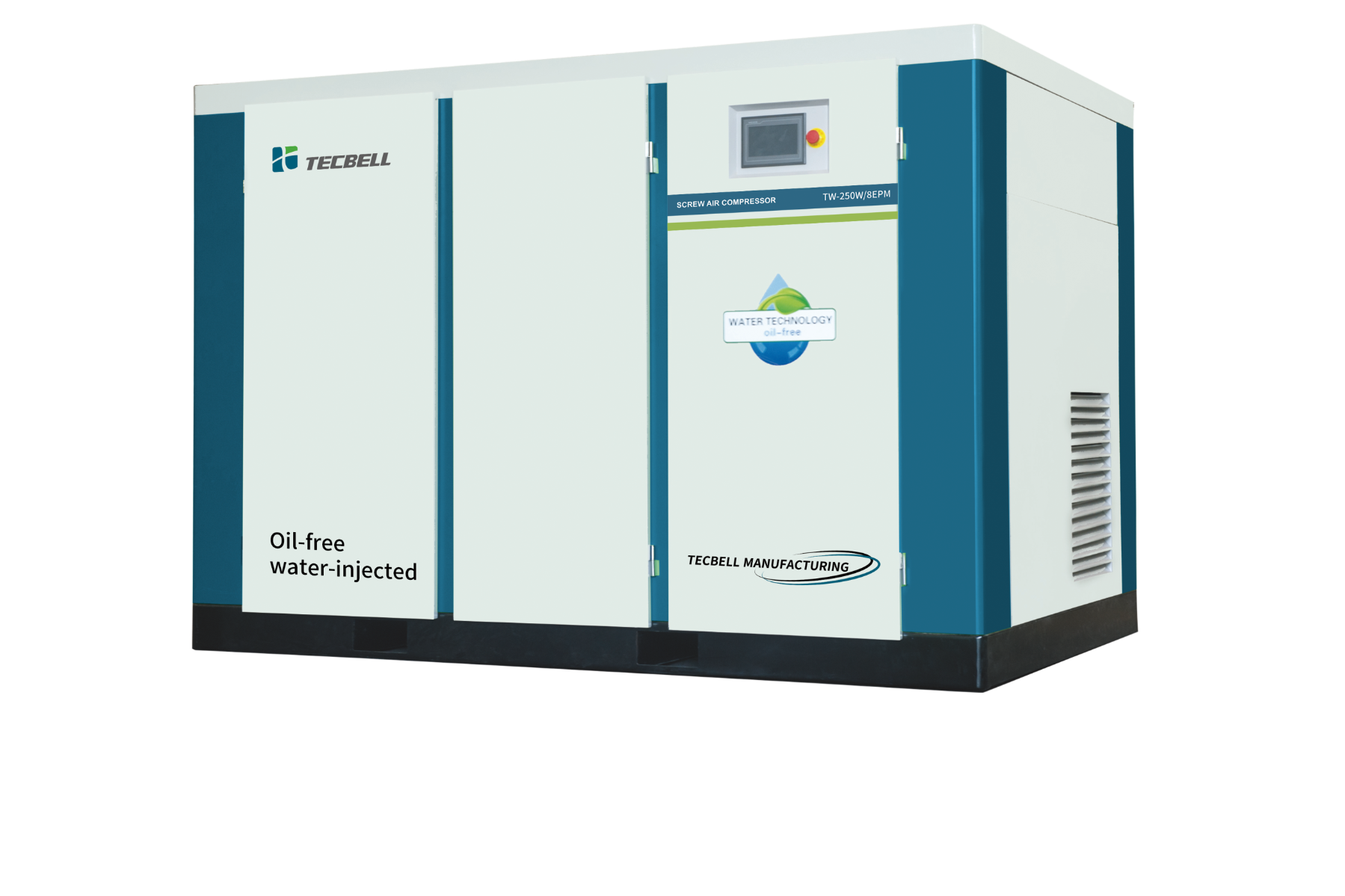 Oil-free water-niected screw compressors/5.5-470 kW